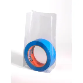 15" x 9" x 24" x 1.5 mil Clear Eco-Manufactured Plastic Side-Gusseted Bags (Roll of 500)