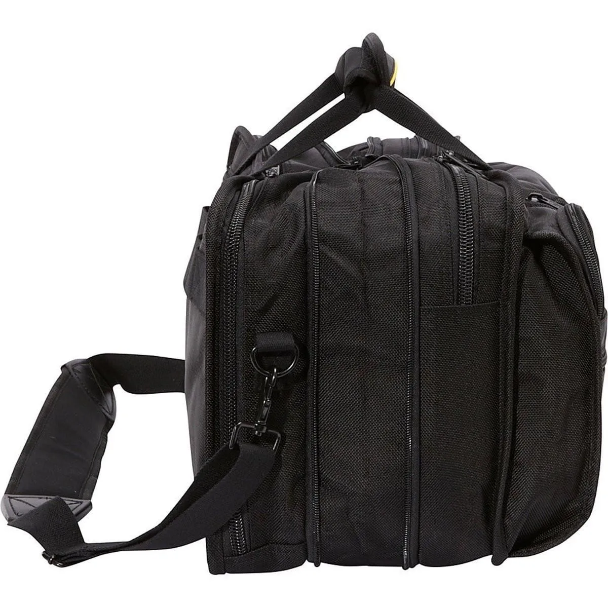 A. Saks Expandable Ballistic Nylon Durable Organizer Briefcase