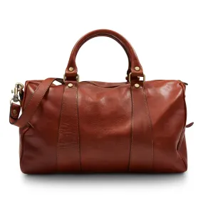 Arthur Leather Overnight Bag - Mahogany