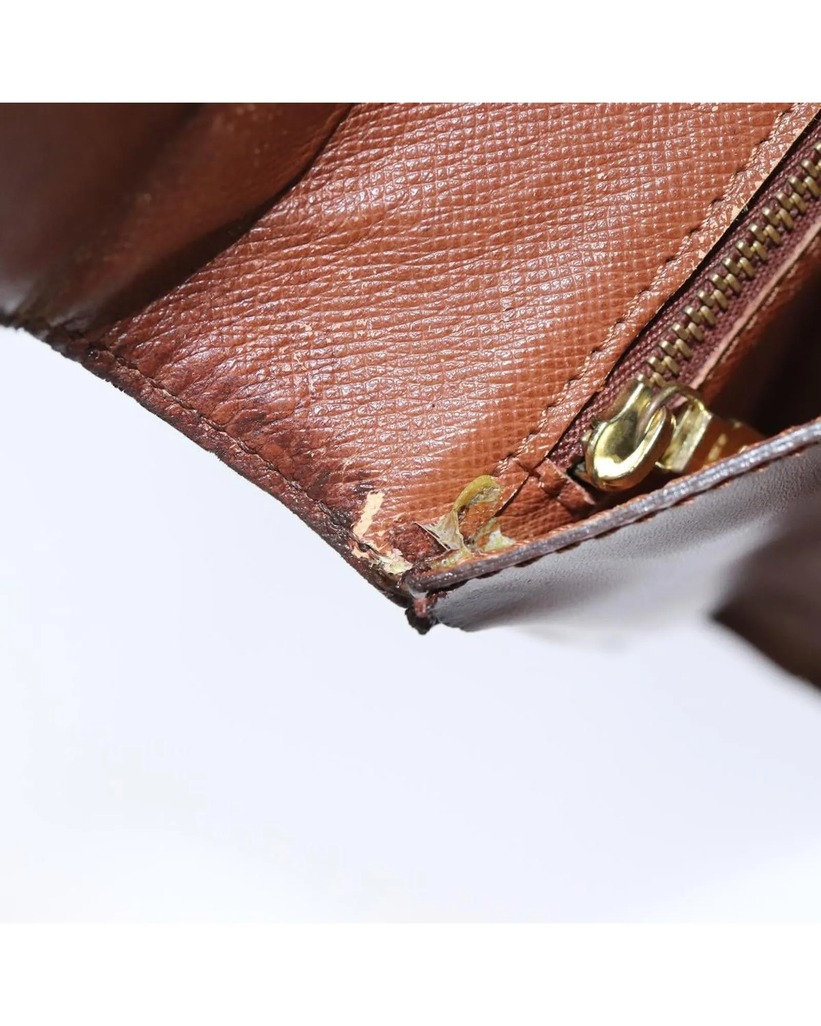 Authentic LOUIS VUITTON Sac Plat Monogram Canvas Shoulder Bag