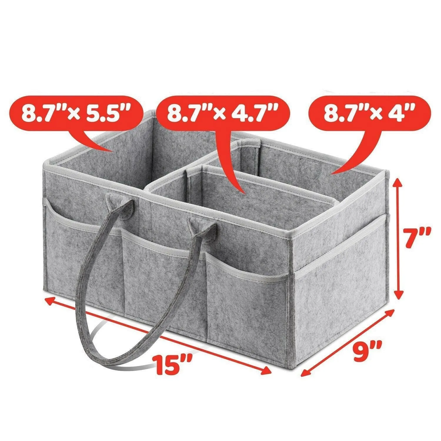 Baby Diaper Caddy Organizer By VidaMom