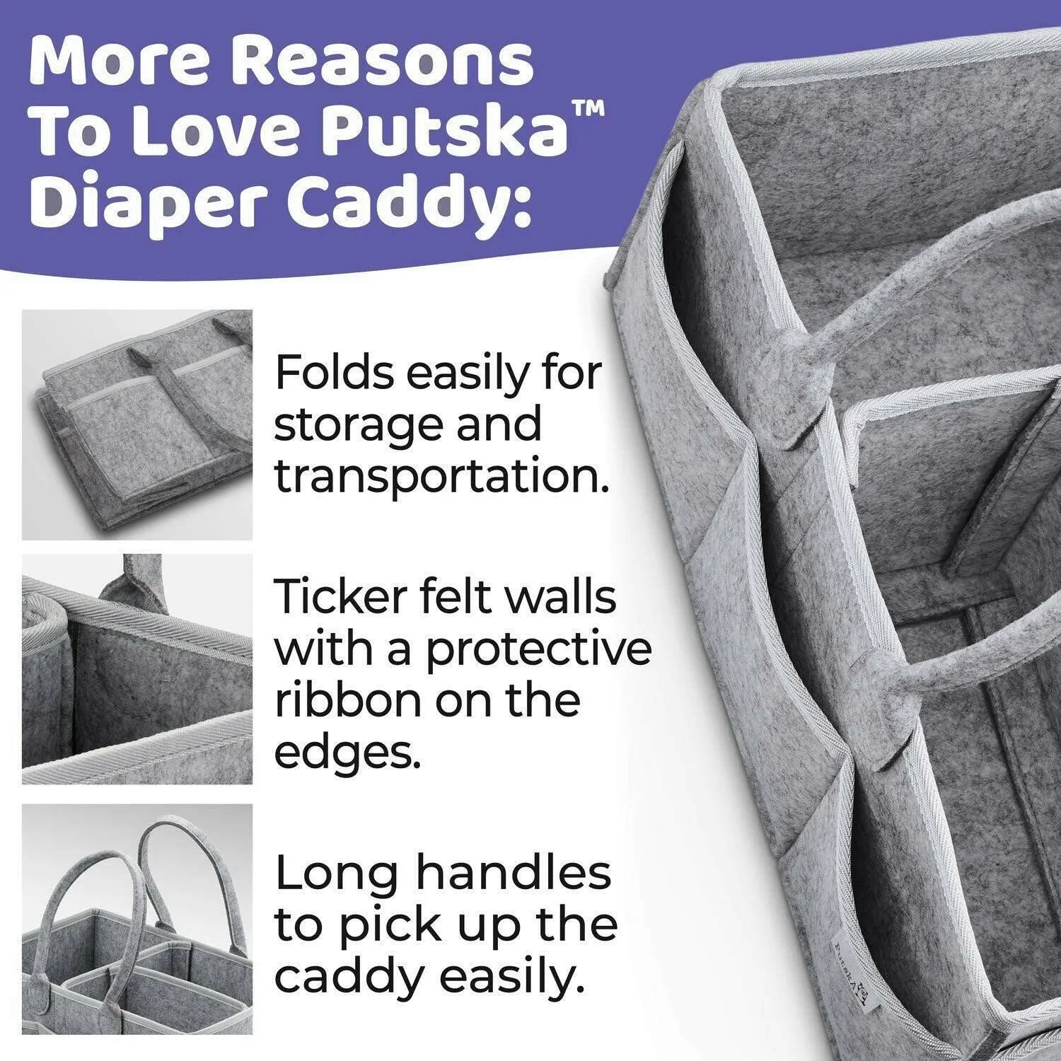 Baby Diaper Caddy Organizer By VidaMom