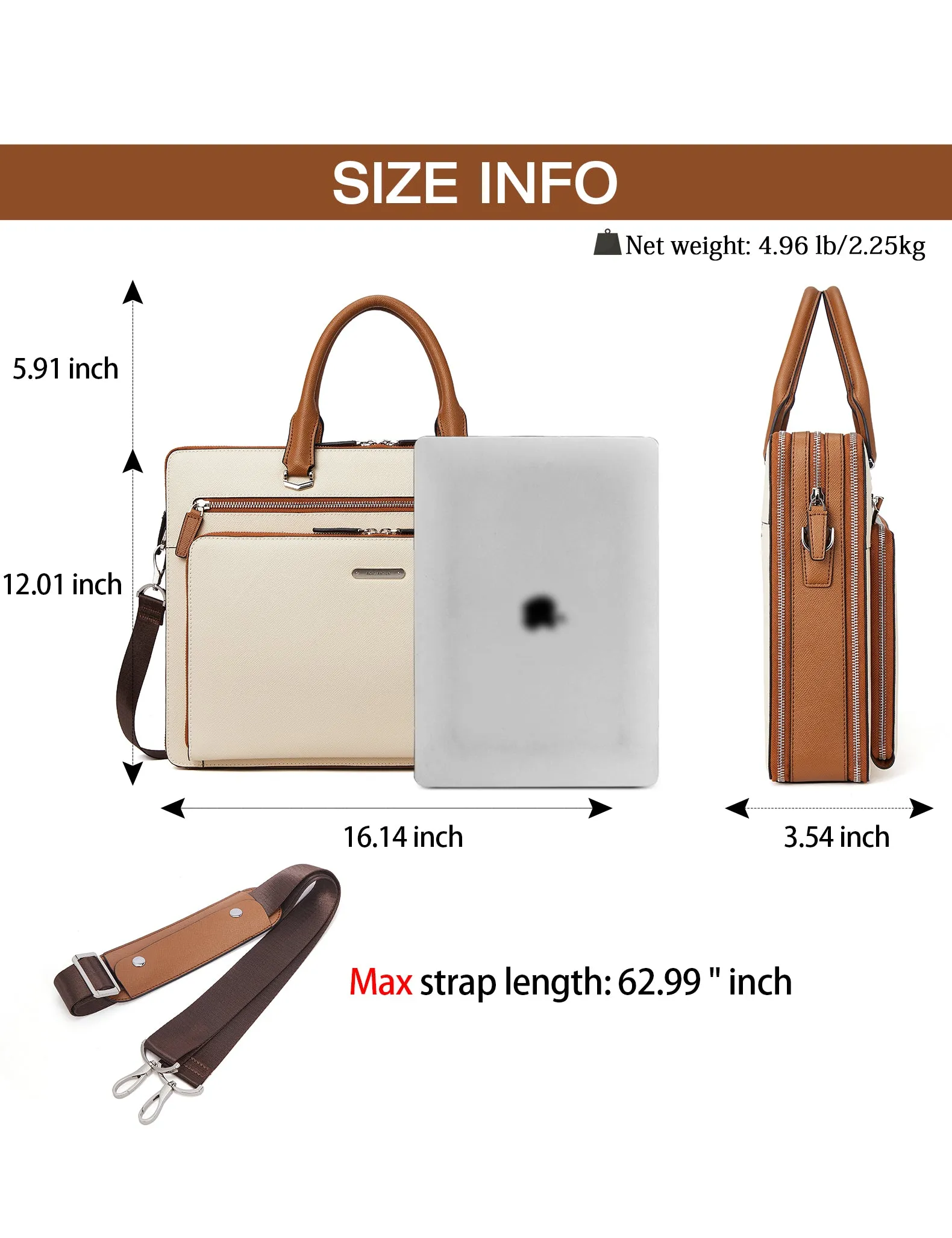 Carol 15.6 Inch Laptop Briefcase — Business Trips