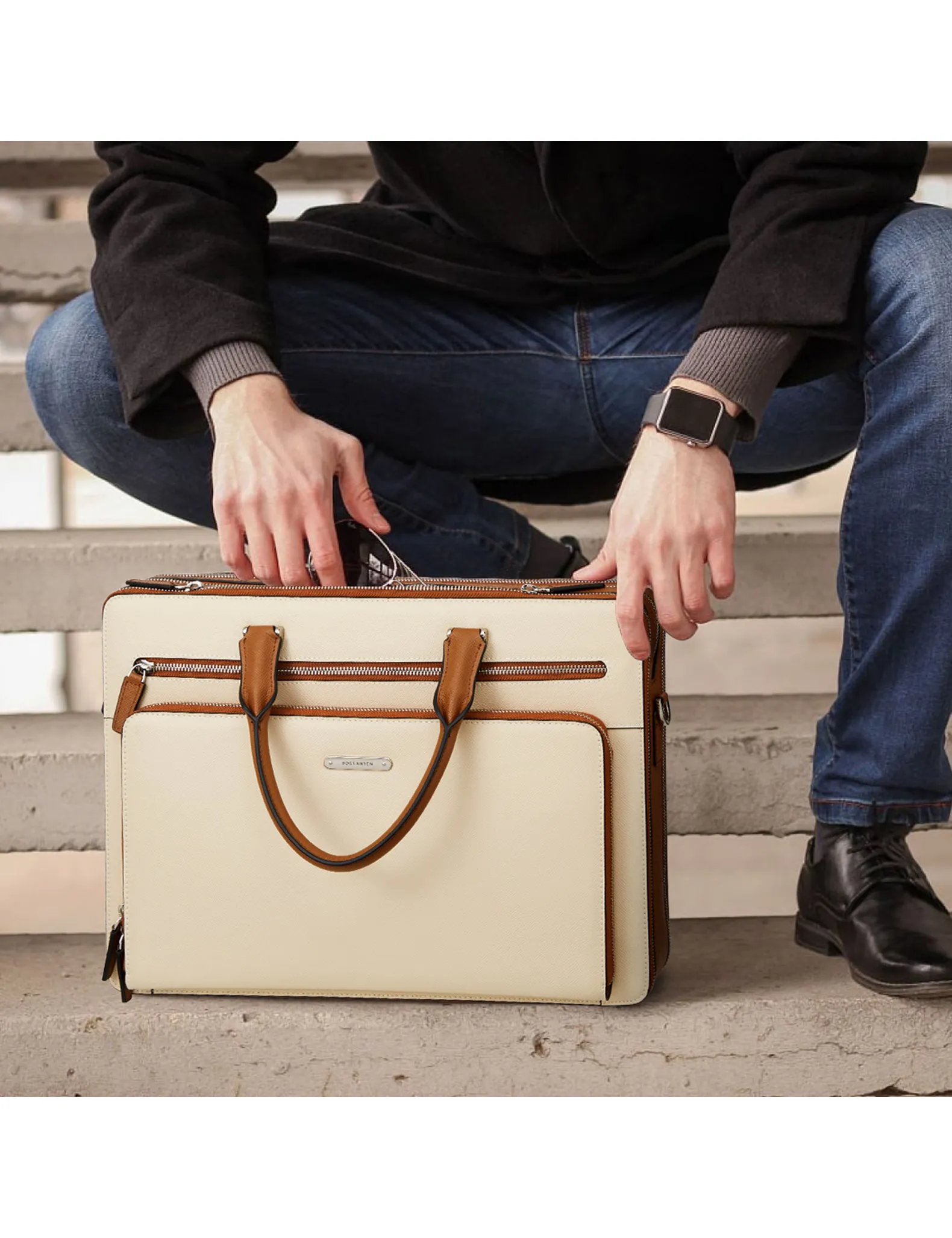 Carol 15.6 Inch Laptop Briefcase — Business Trips