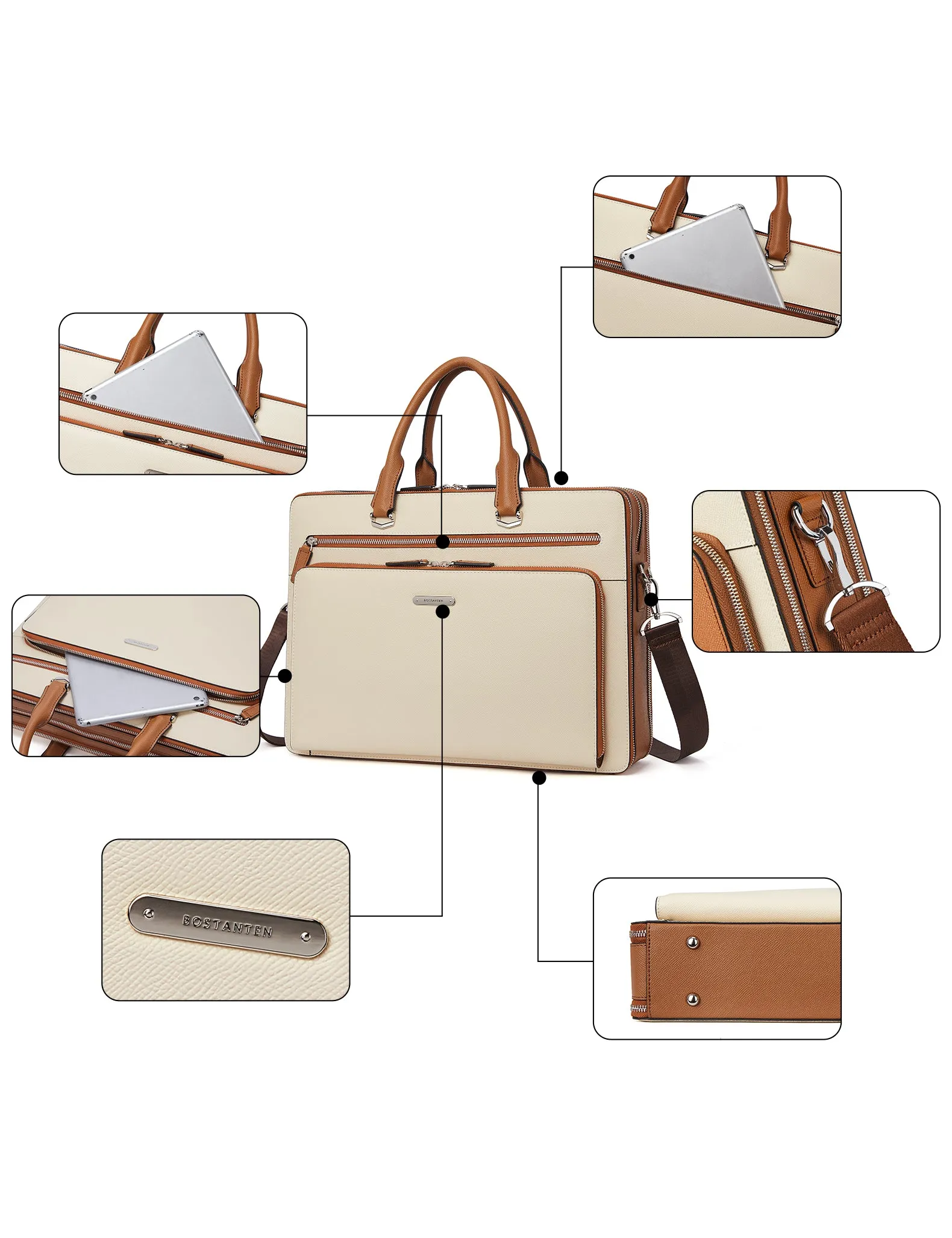 Carol 15.6 Inch Laptop Briefcase — Business Trips