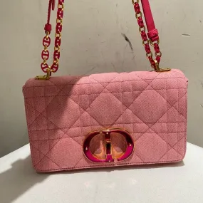 Dior Caro Pink Medium Quilted Bag