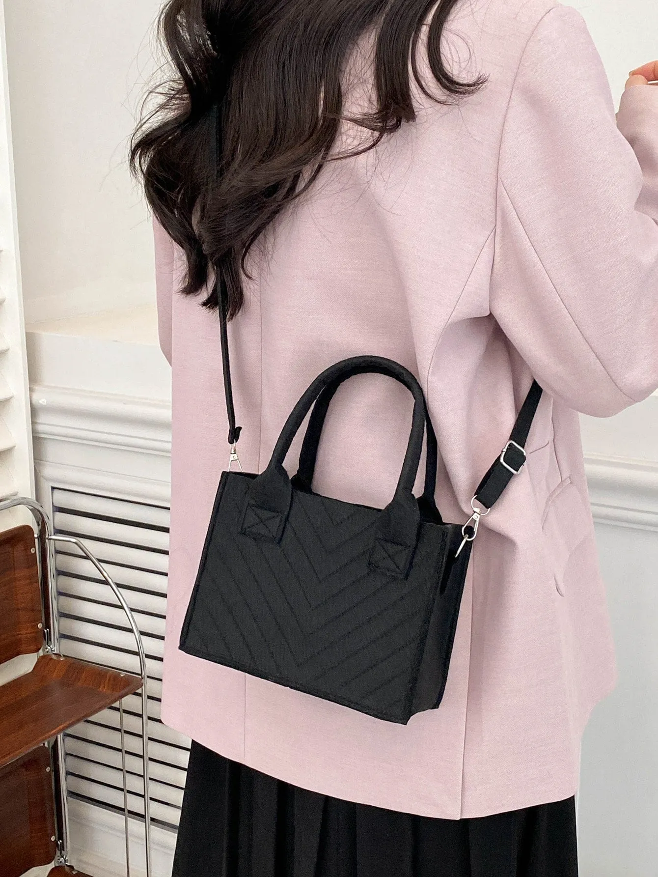 Double Handle Square Bag MINI BAG