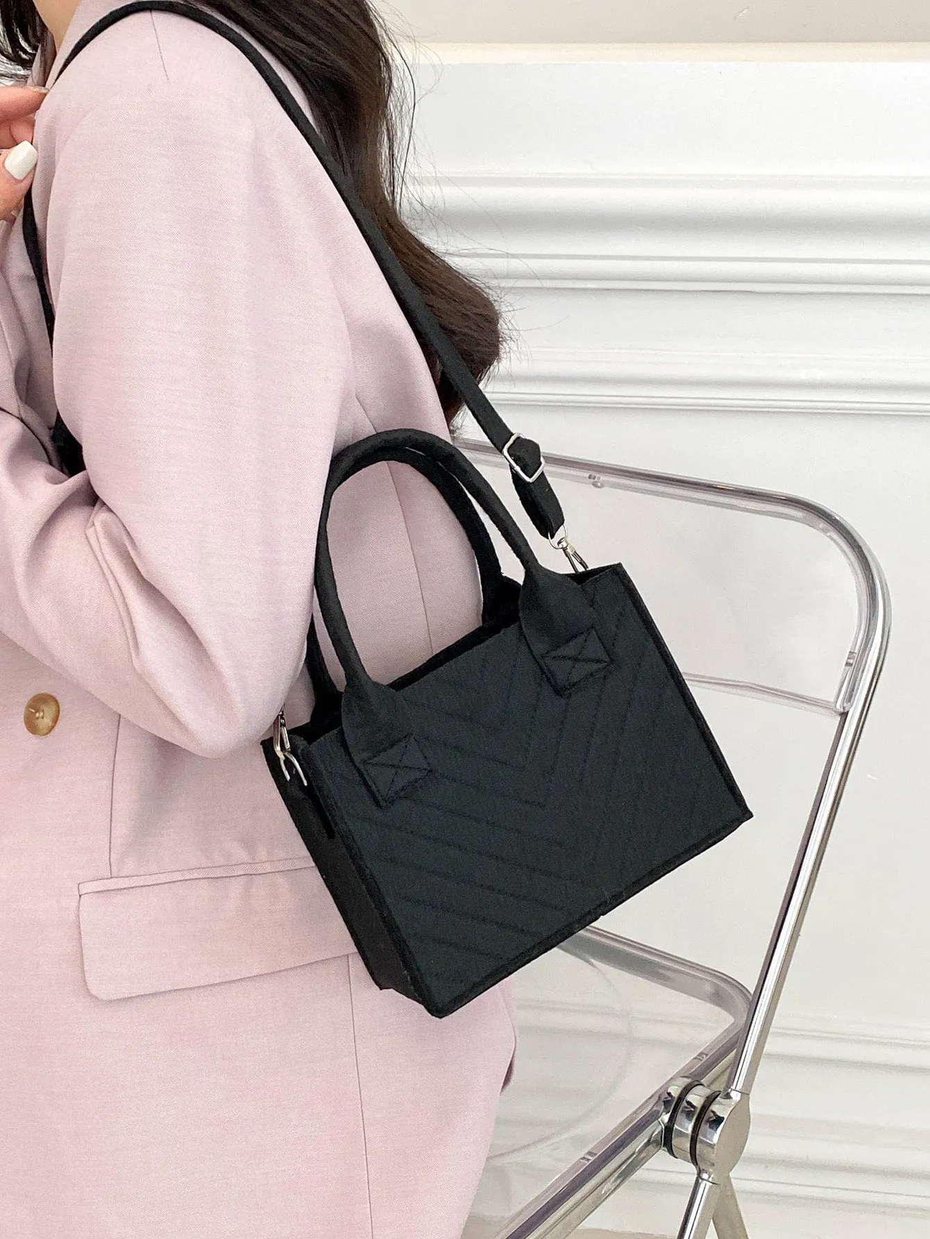 Double Handle Square Bag MINI BAG