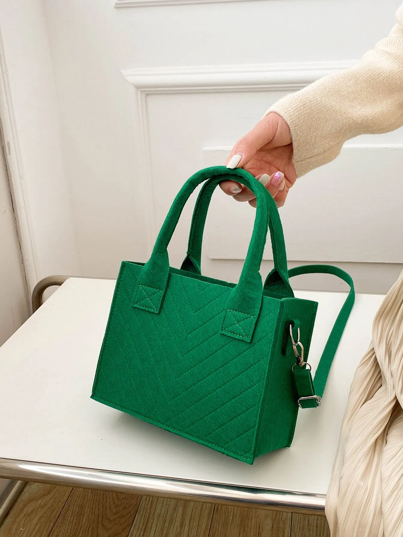 Double Handle Square Bag MINI BAG