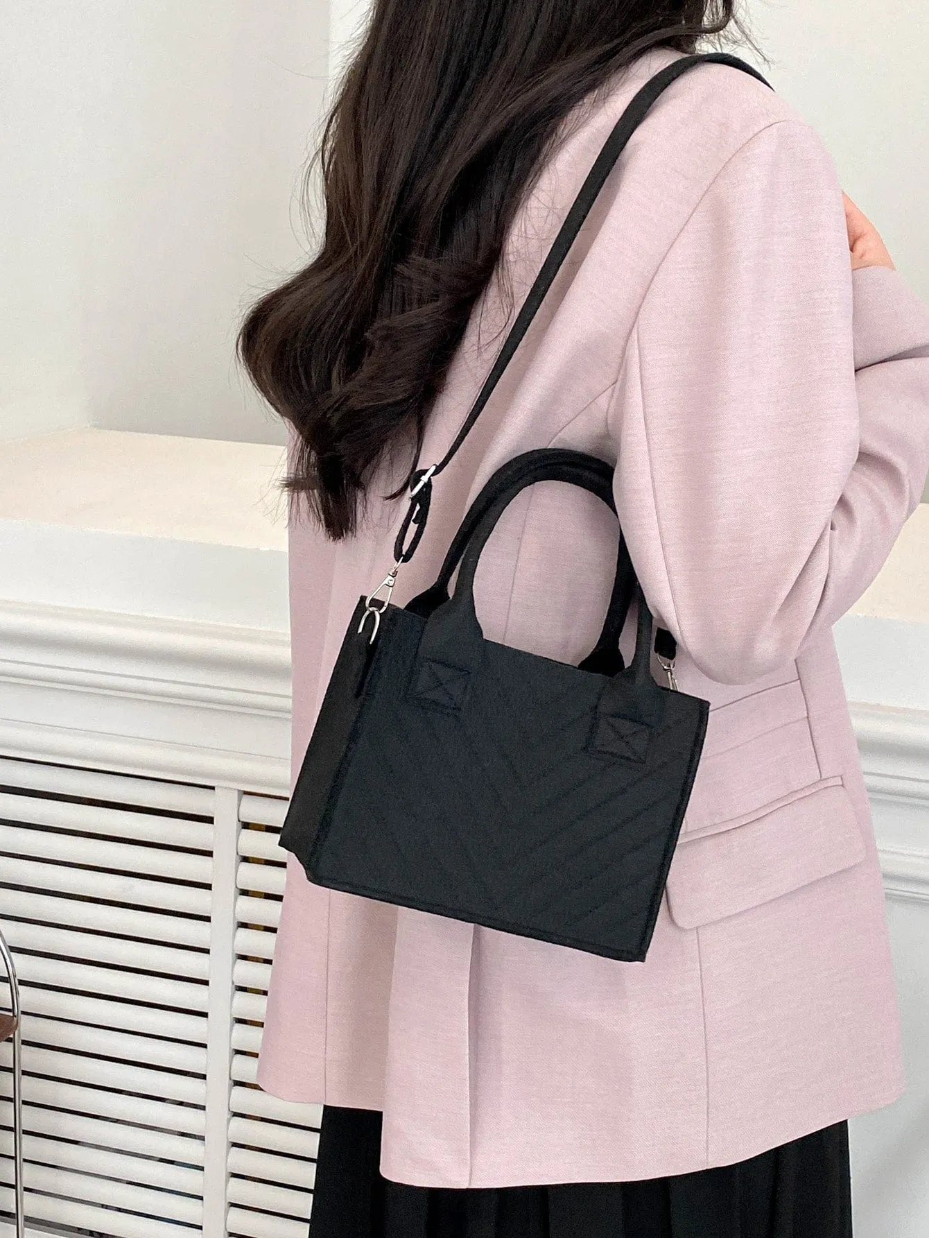 Double Handle Square Bag MINI BAG
