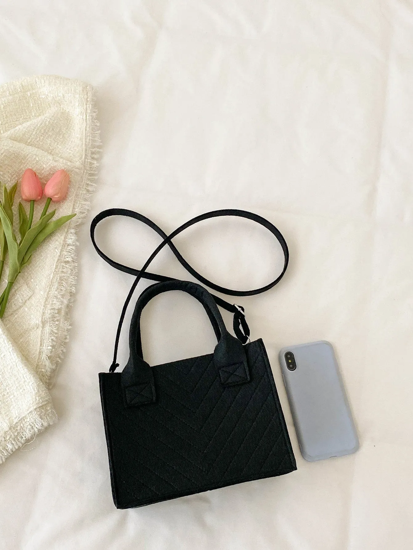 Double Handle Square Bag MINI BAG