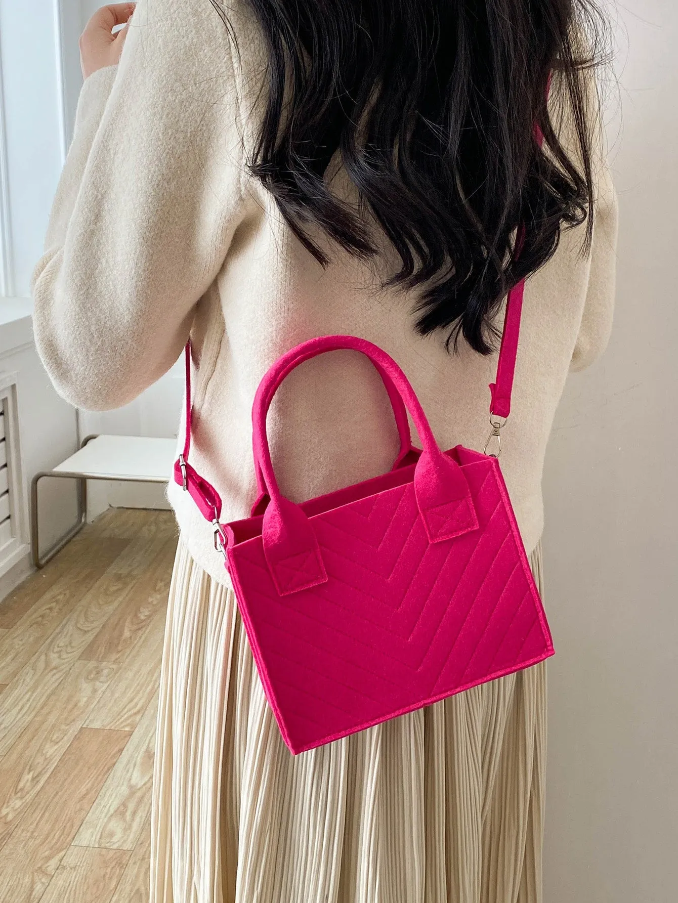 Double Handle Square Bag MINI BAG