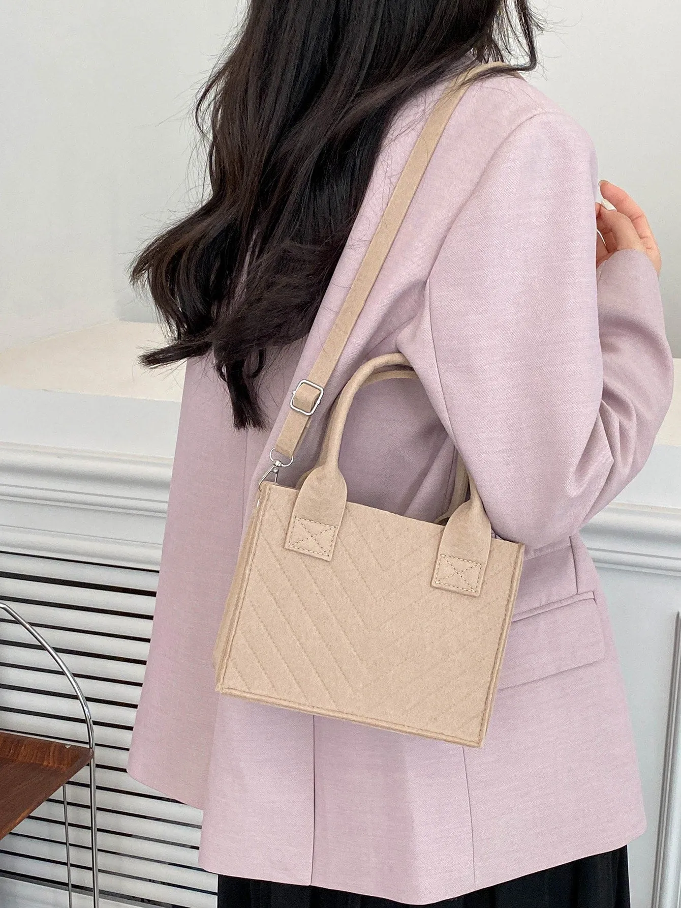 Double Handle Square Bag MINI BAG