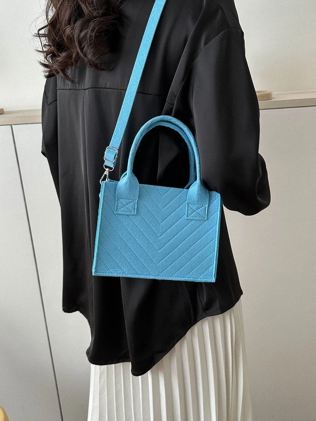 Double Handle Square Bag MINI BAG