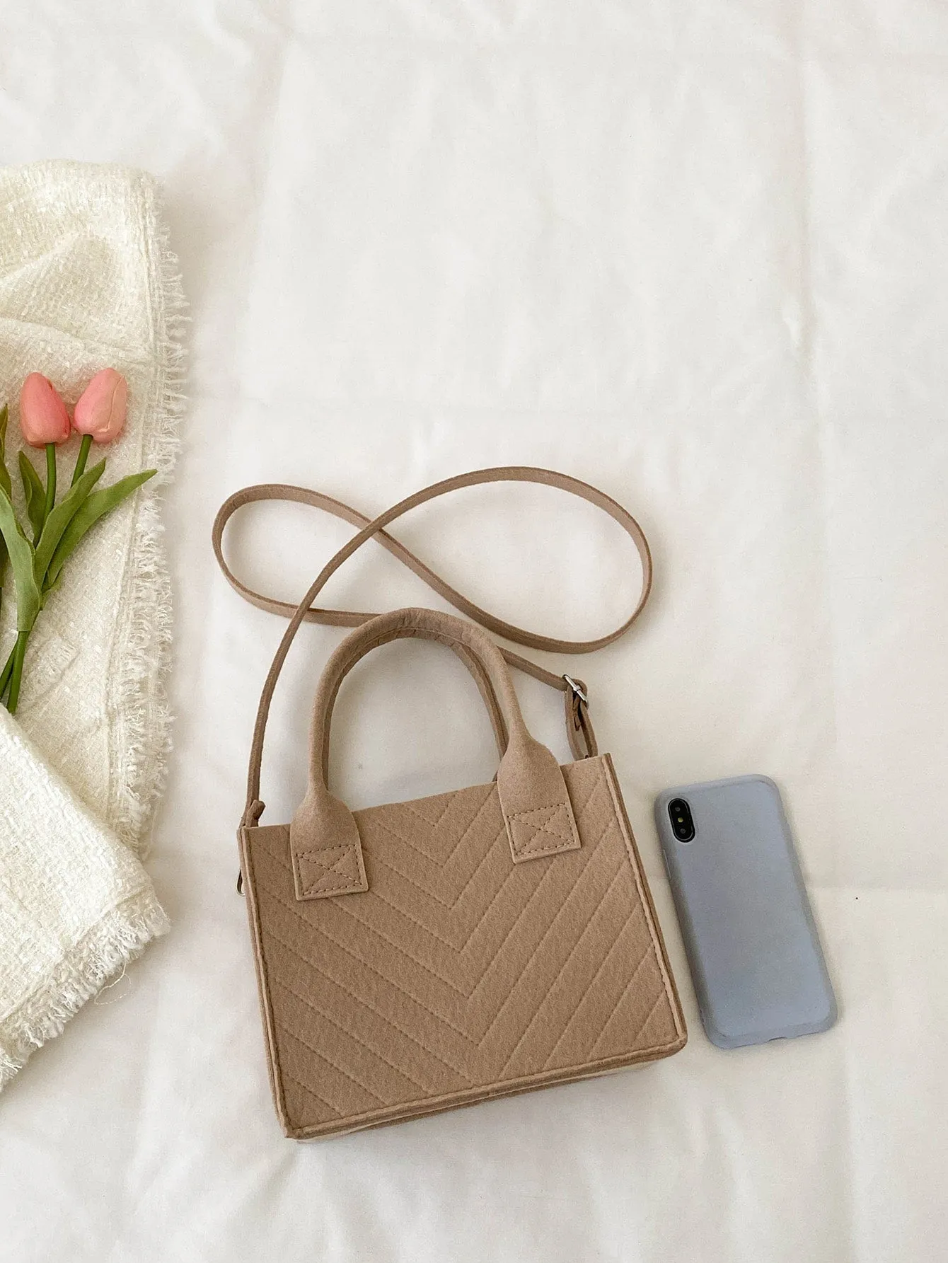 Double Handle Square Bag MINI BAG