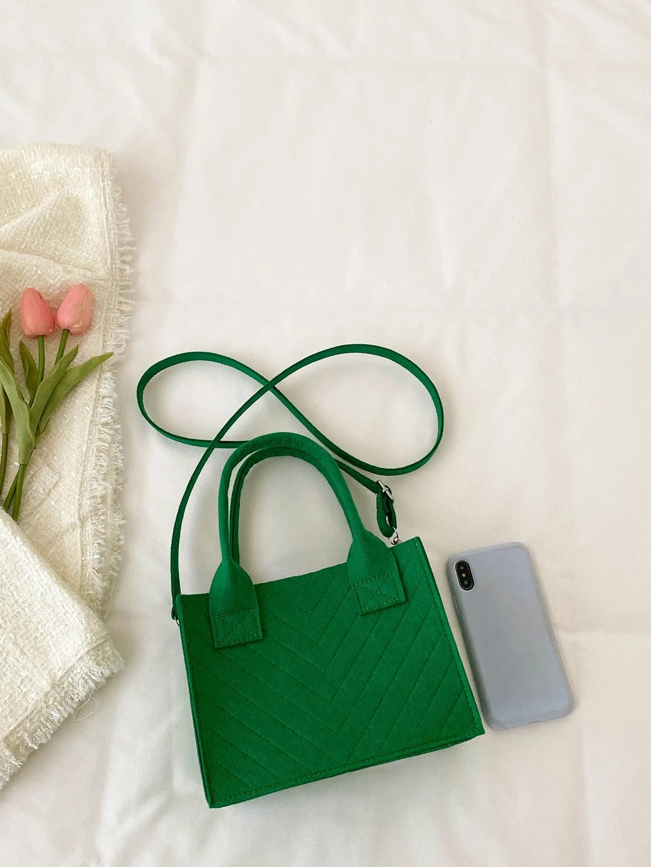 Double Handle Square Bag MINI BAG