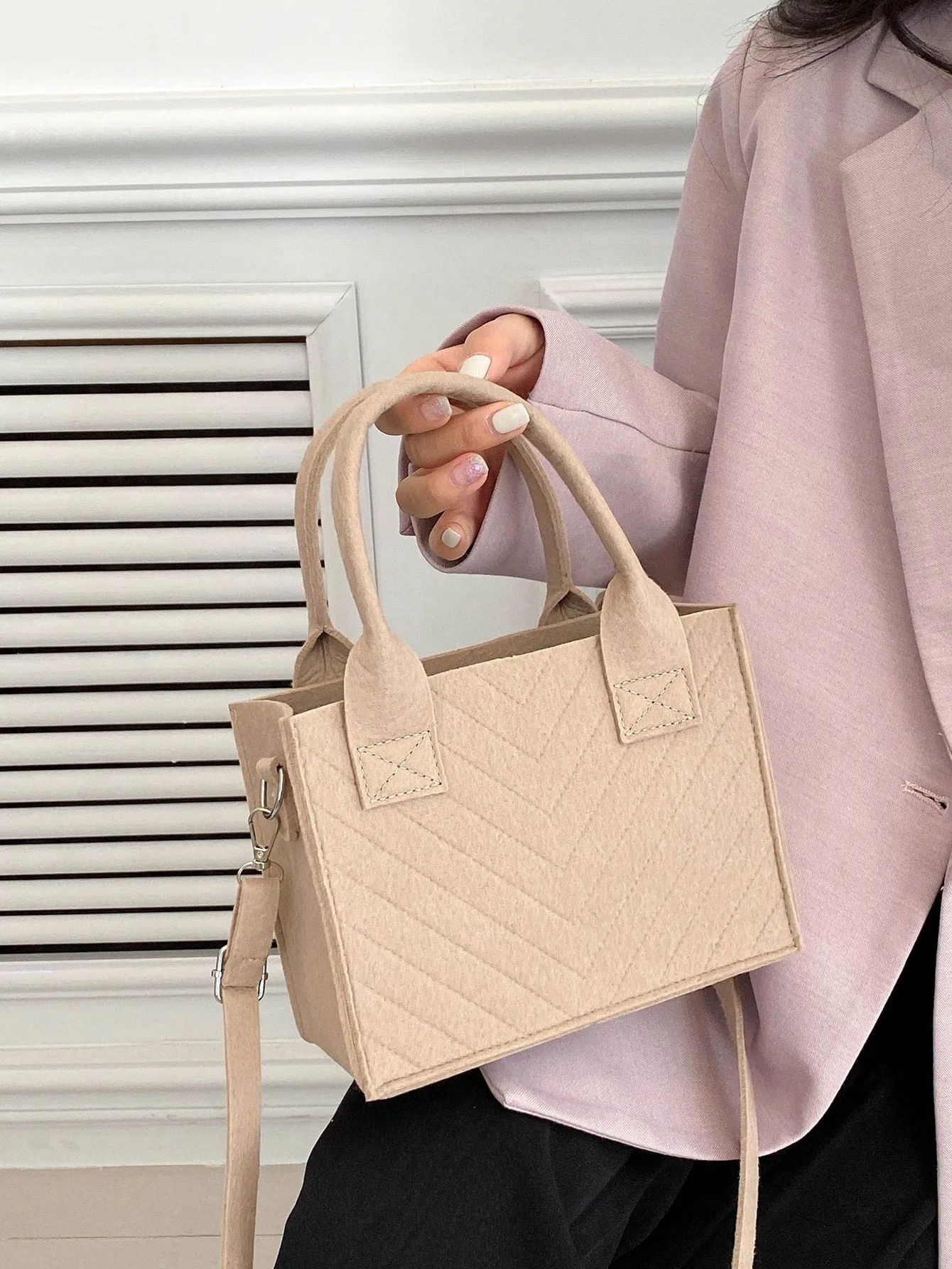 Double Handle Square Bag MINI BAG