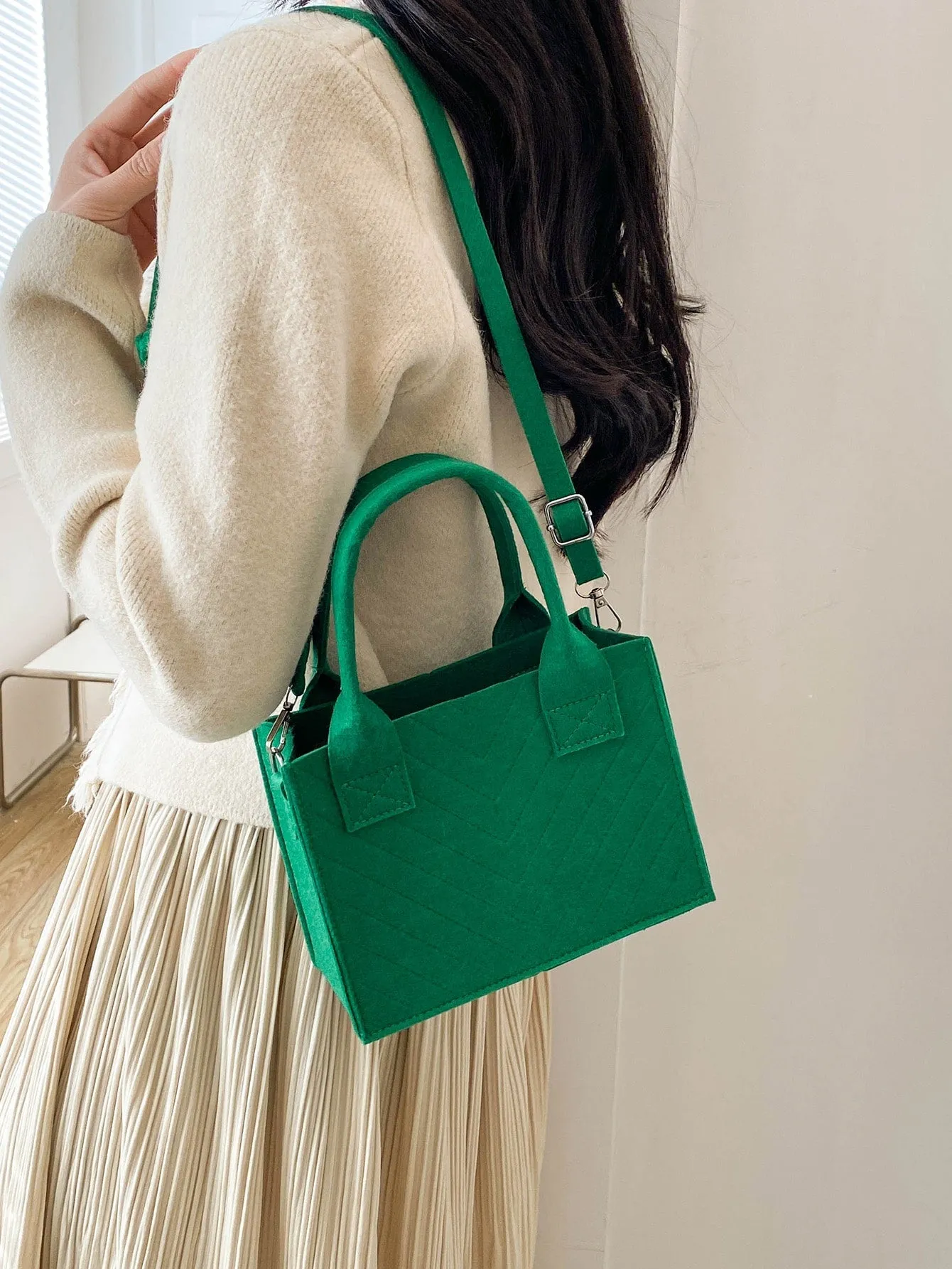 Double Handle Square Bag MINI BAG