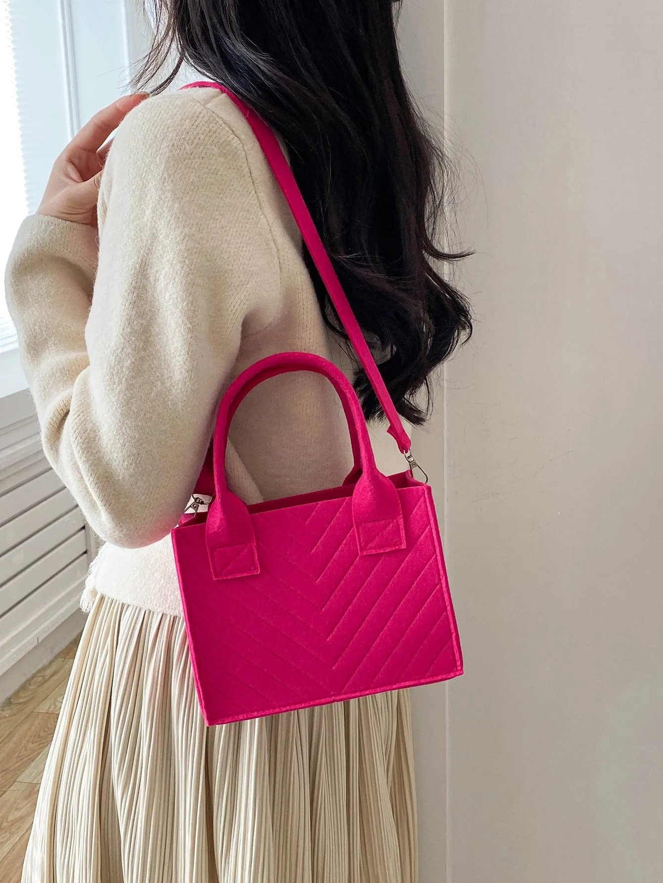 Double Handle Square Bag MINI BAG