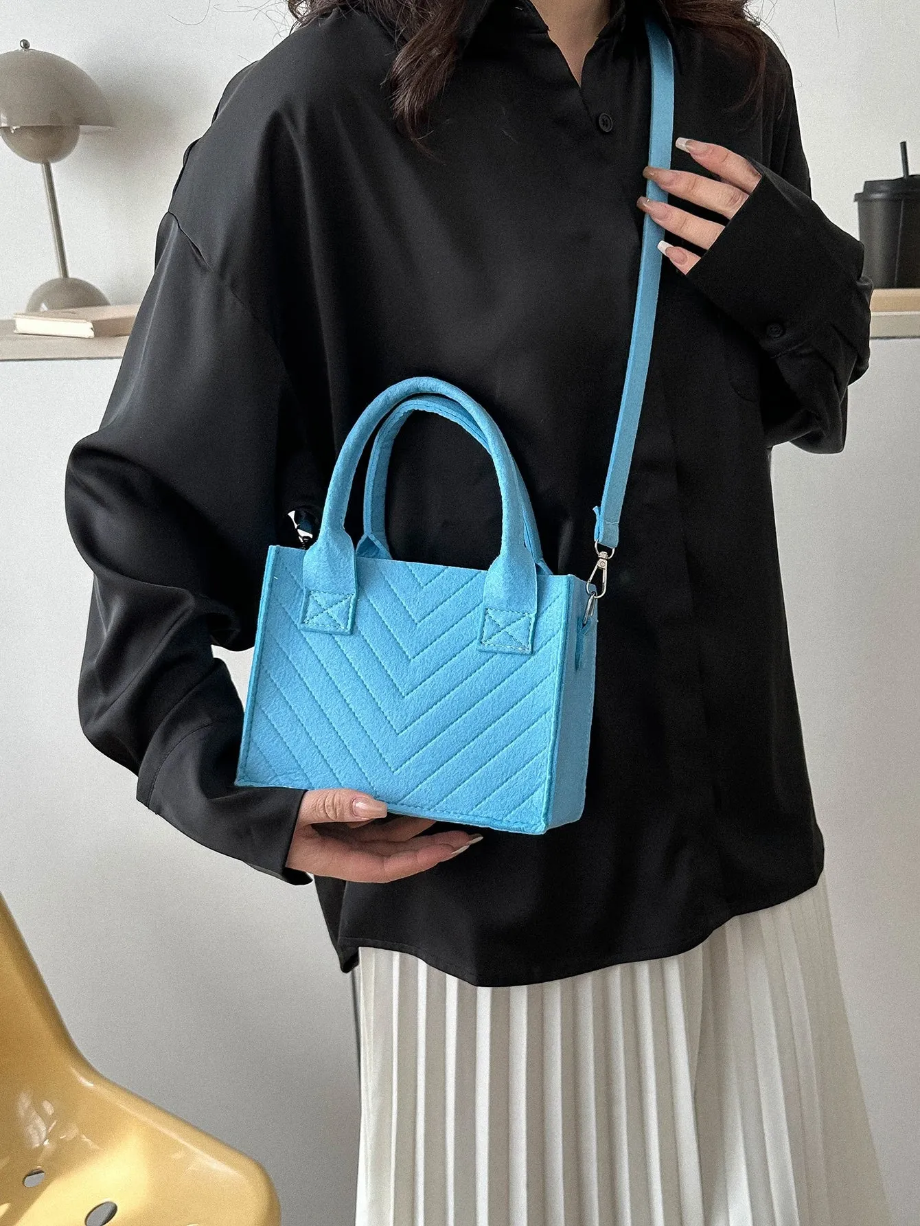 Double Handle Square Bag MINI BAG