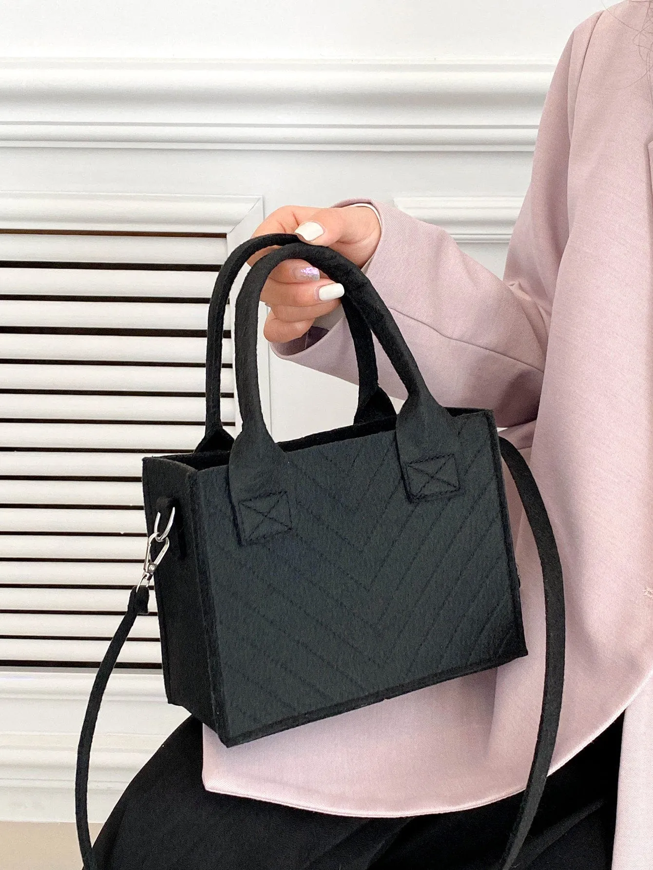 Double Handle Square Bag MINI BAG