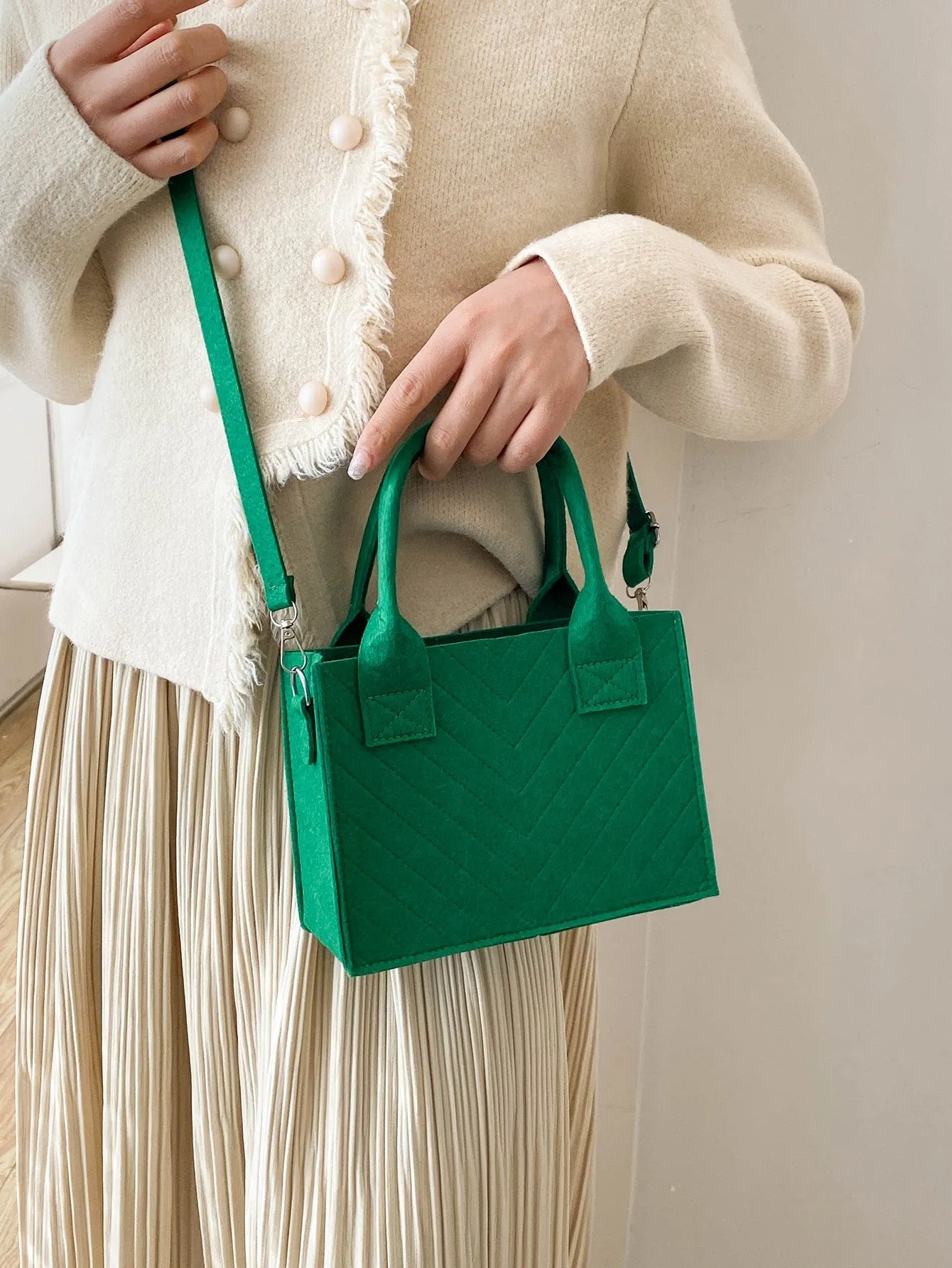 Double Handle Square Bag MINI BAG