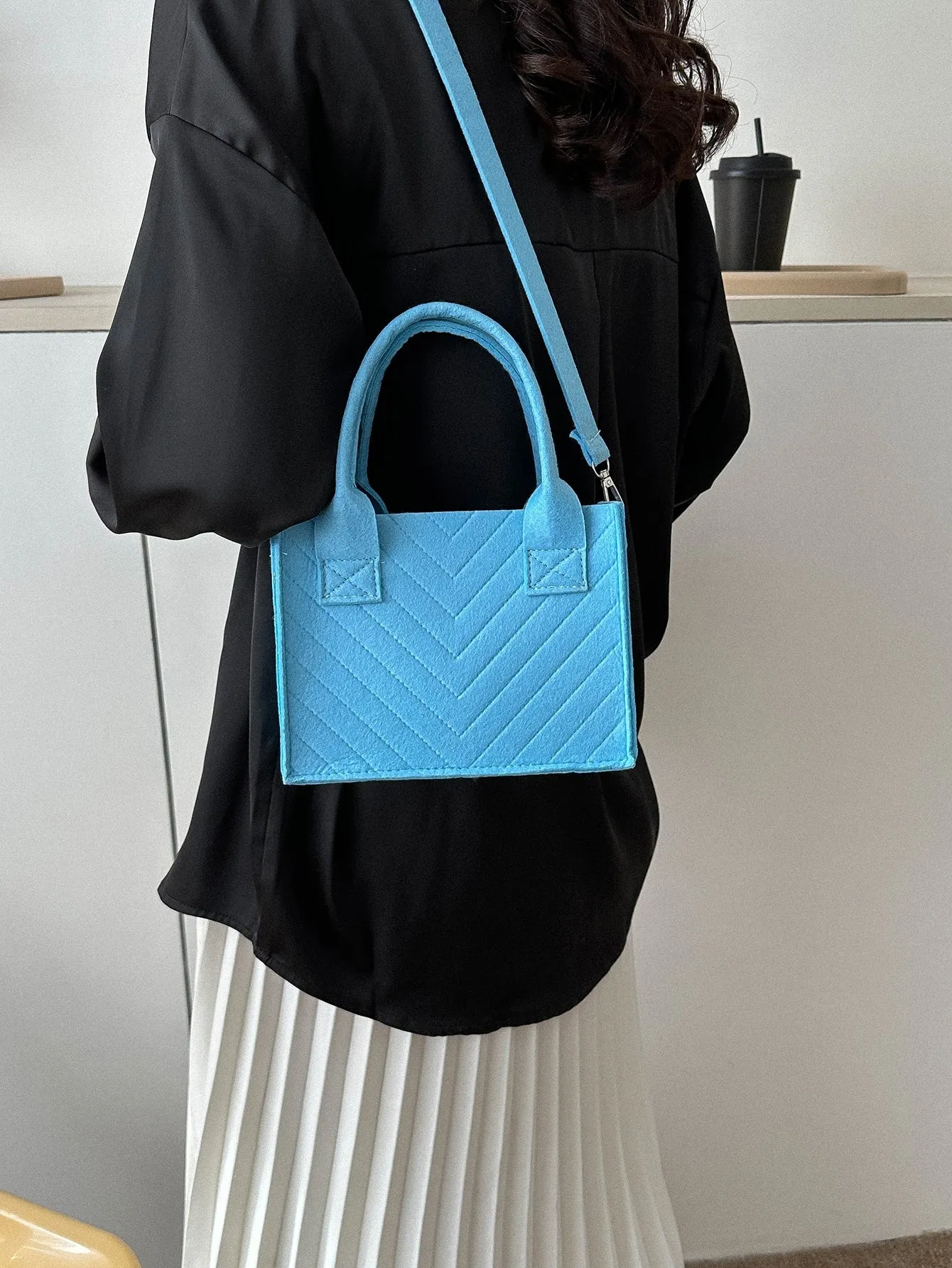 Double Handle Square Bag MINI BAG