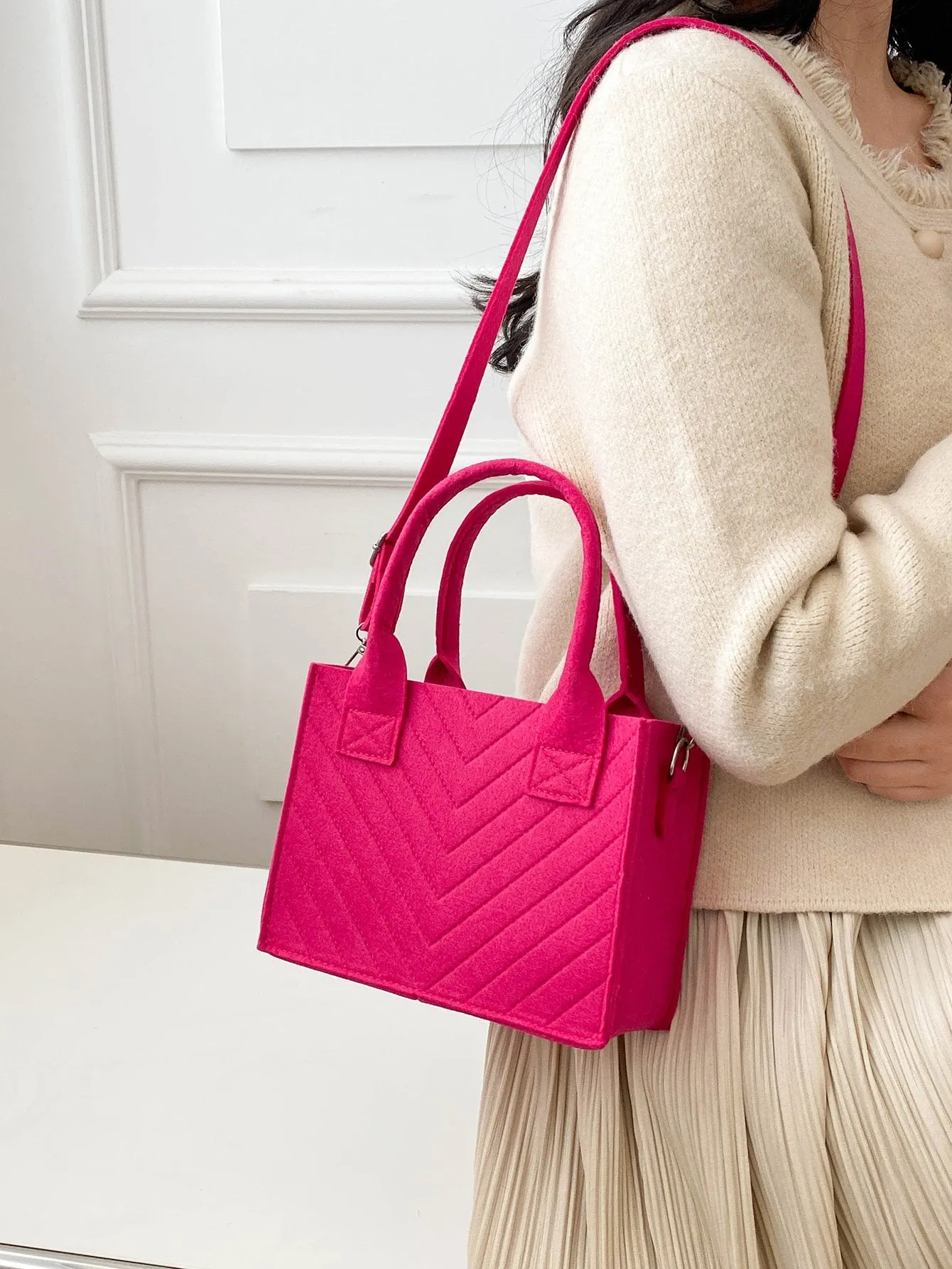 Double Handle Square Bag MINI BAG