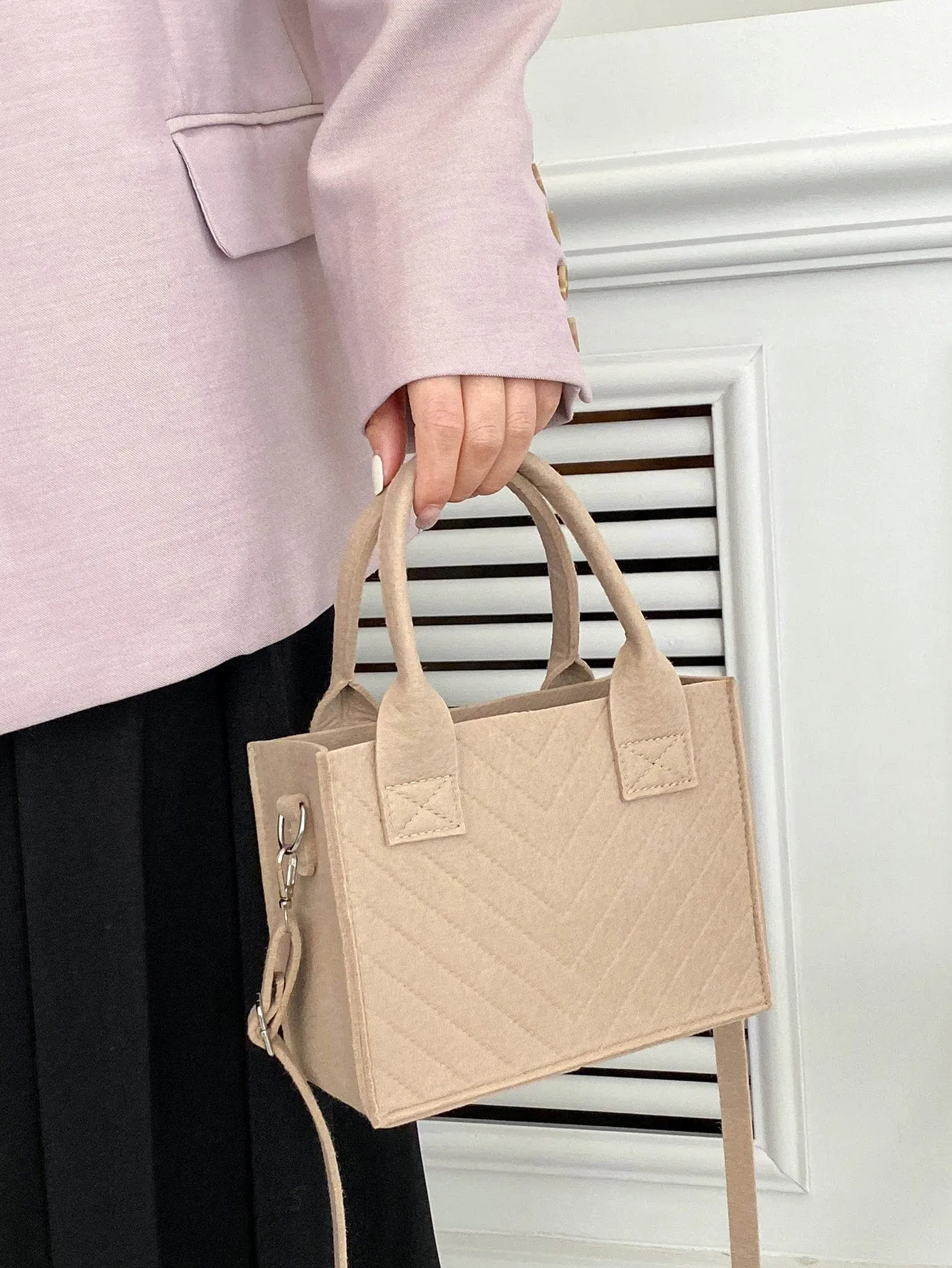 Double Handle Square Bag MINI BAG