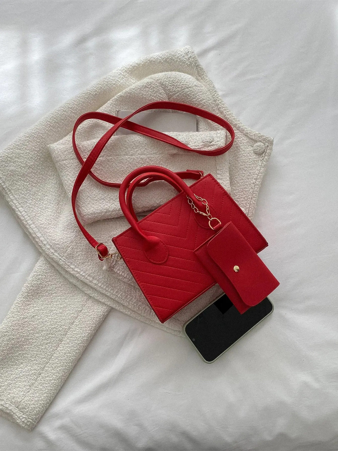 Double Handle Square  CLASSY Bag