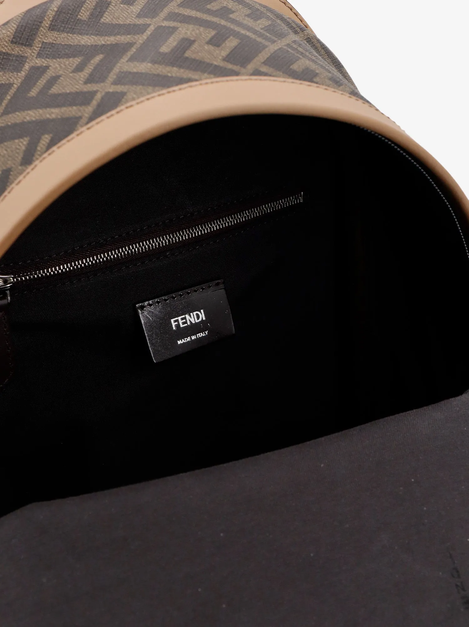 Fendi Men Fendi Brown Backpacks