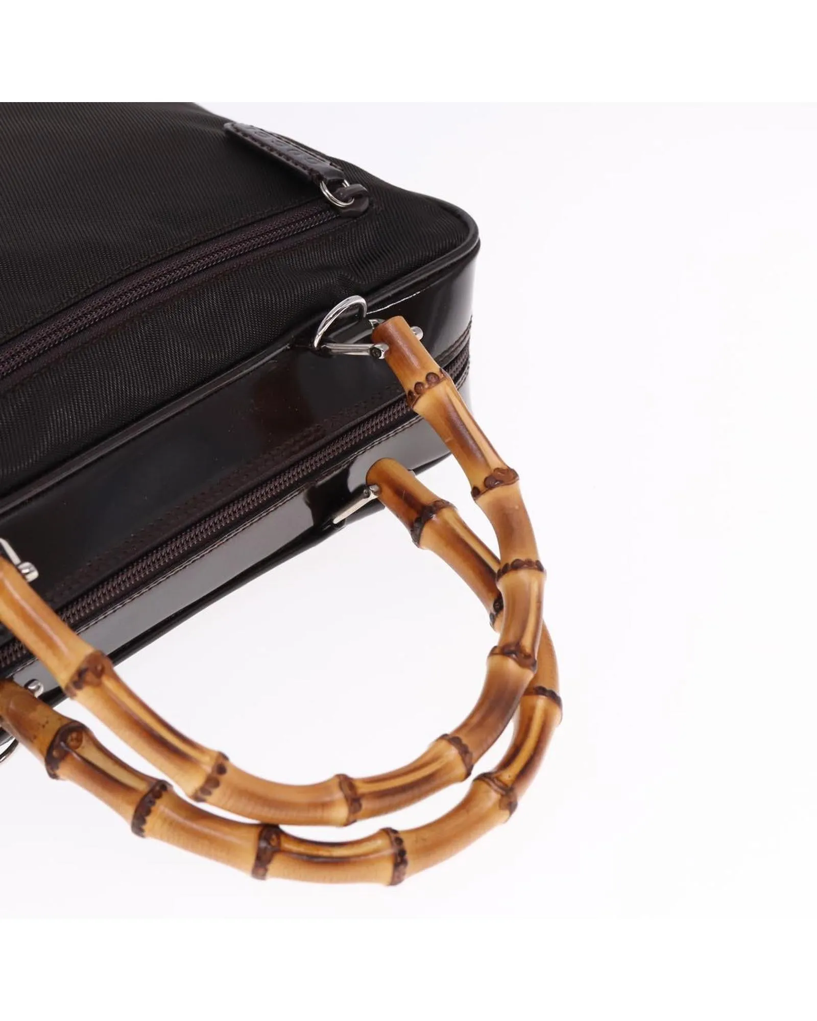 Gucci Bamboo Top Handle Bag Brown