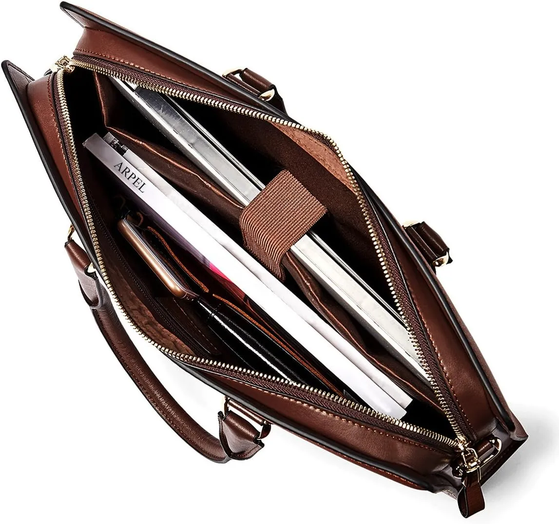 Johan Leather Lawyers Briefcase - Premium Laptop Bag
