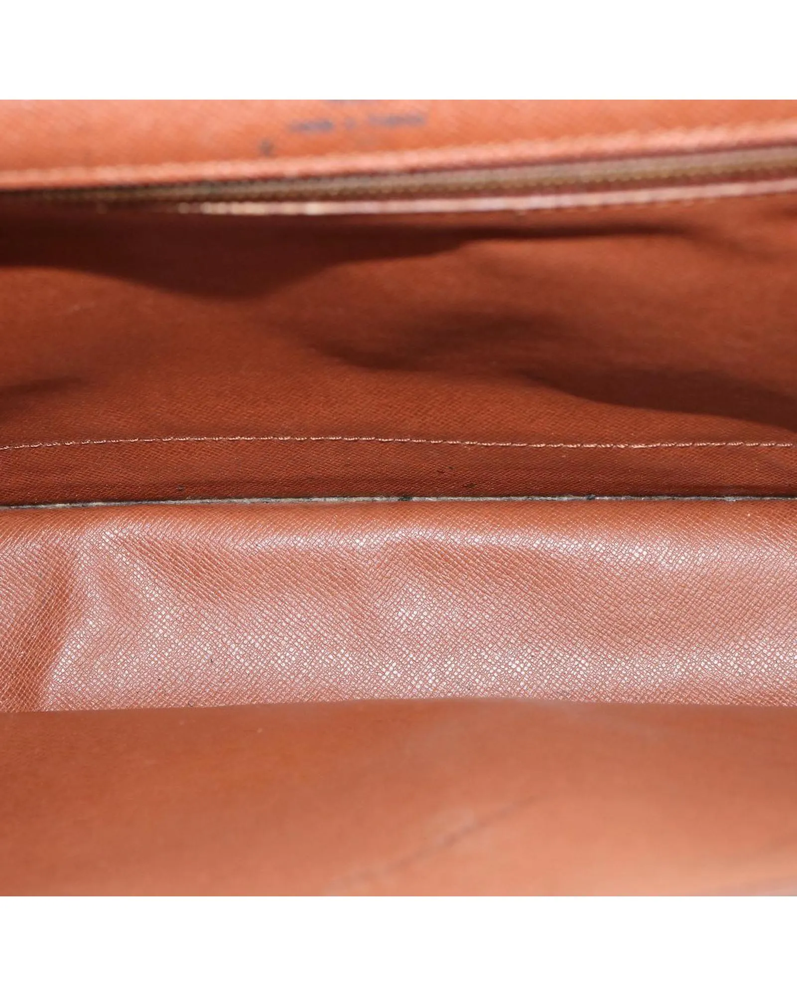 Louis Vuitton Alma PM Monogram Canvas Satchel Handbag Brown