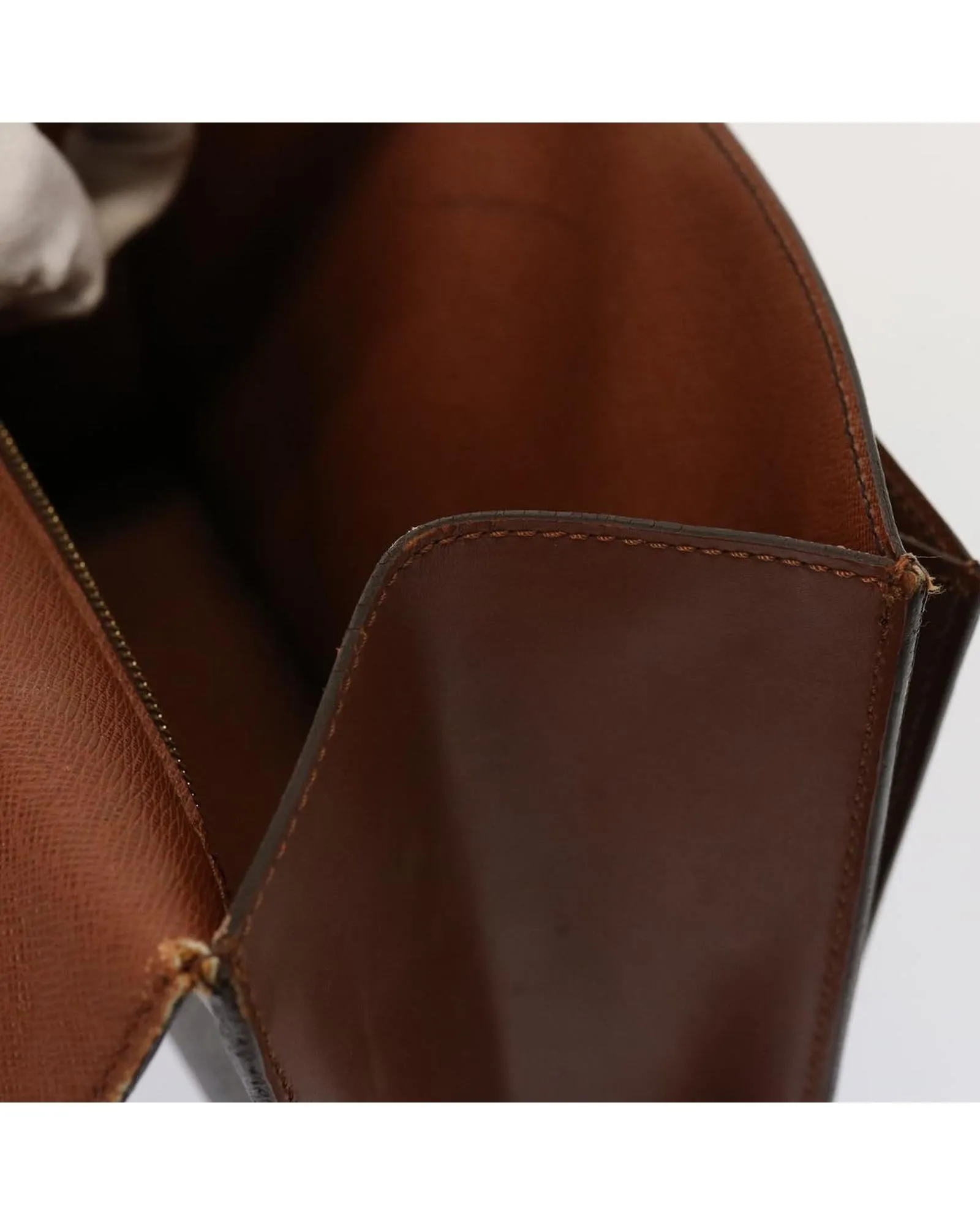 Louis Vuitton Alma PM Monogram Canvas Satchel Handbag Brown