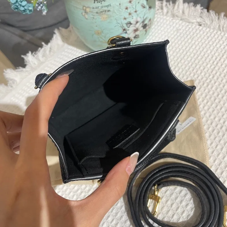 Louis Vuitton Black Monogram Mini Tote Bag