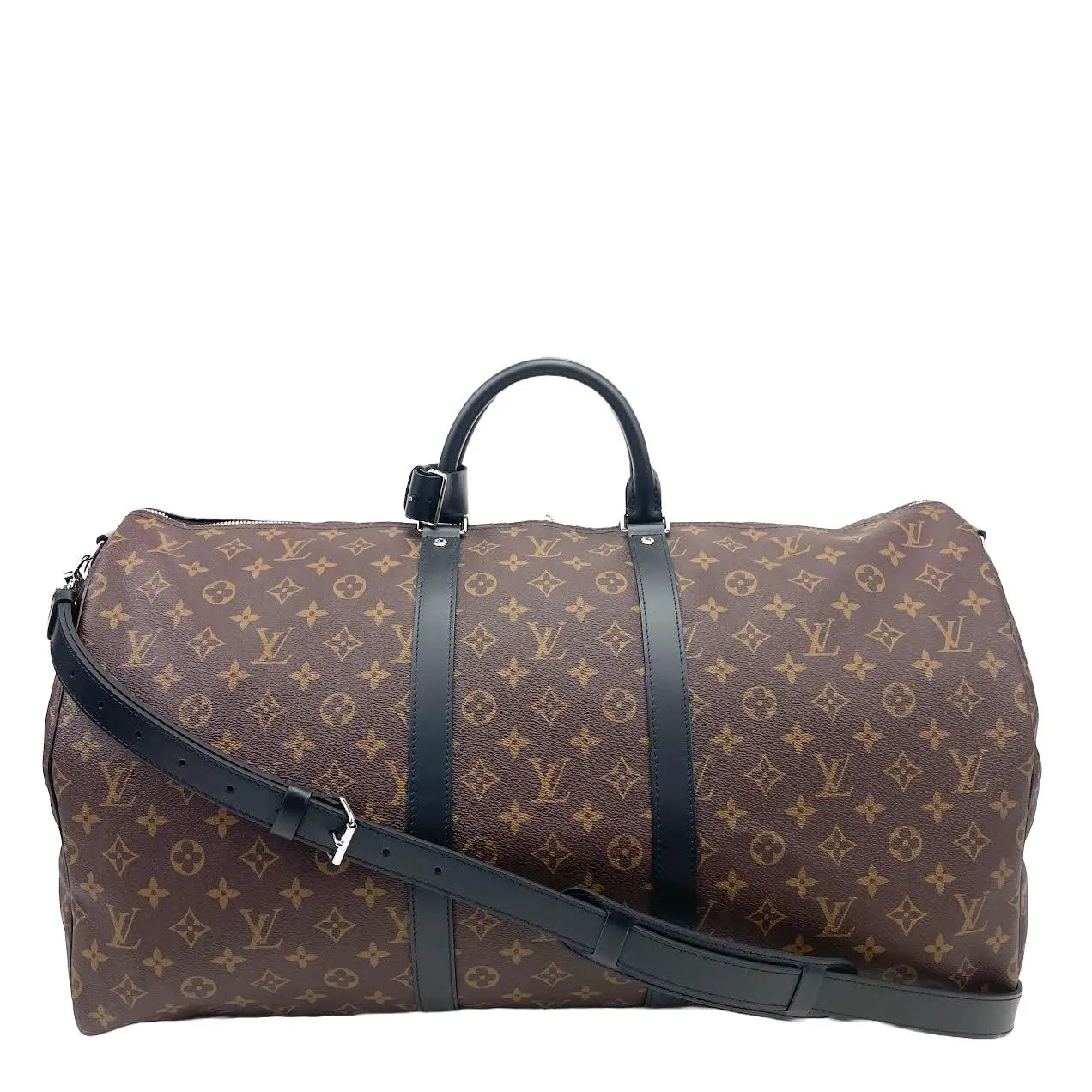 LOUIS VUITTON Monogram Macassar Keepall Bandoulière 55
