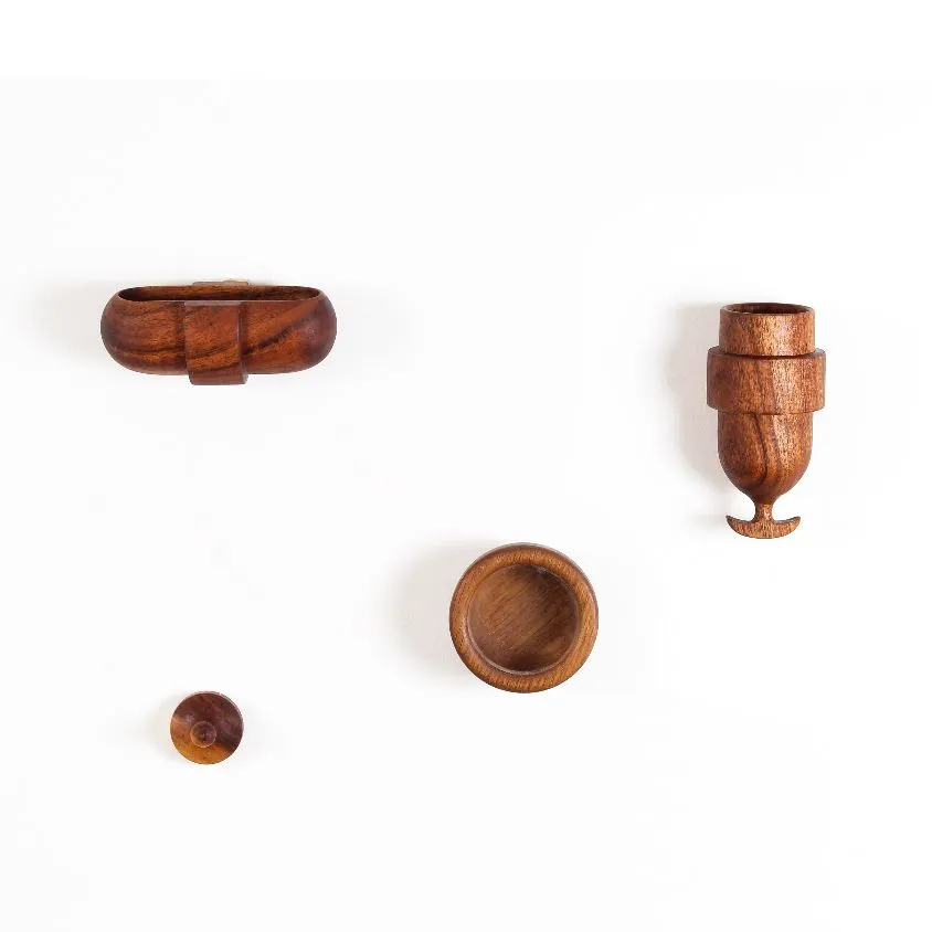 Magnetic Pen & Key Holder | Wooden Wall Holder | Hand-Crafted Wall Accent