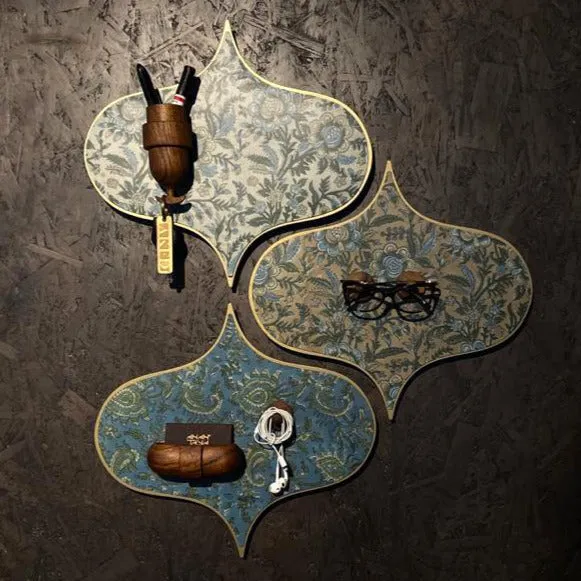Magnetic Pen & Key Holder | Wooden Wall Holder | Hand-Crafted Wall Accent