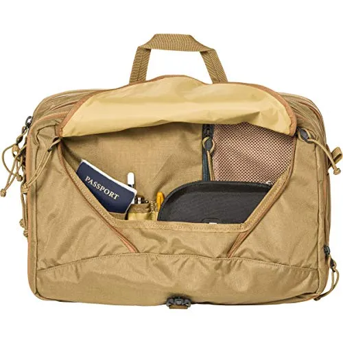 MYSTERY RANCH 3 Way Briefcase - Carry as Tote, Backpack and Shoulder Bag, Coyote