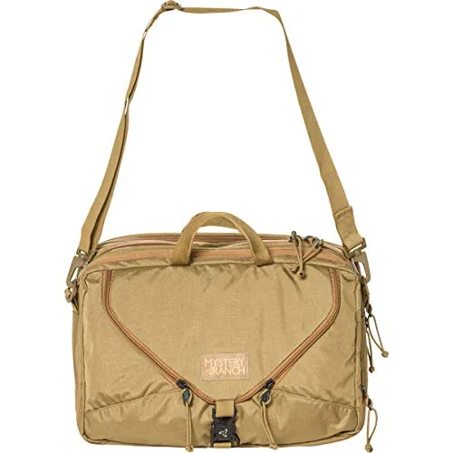 MYSTERY RANCH 3 Way Briefcase - Carry as Tote, Backpack and Shoulder Bag, Coyote