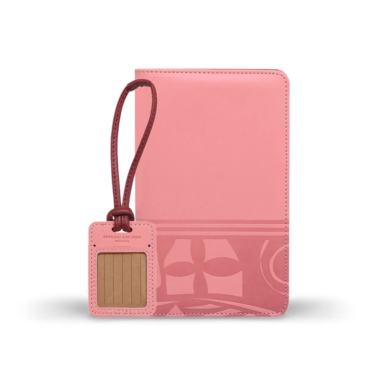 Ode to the Islands Travel Wallet (Blush/Brown)
