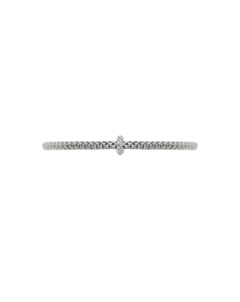 Prima Flex'It Bracelet With Diamonds, Small - 18ct White Gold - 74508BX_BB_B_XBX_00S
