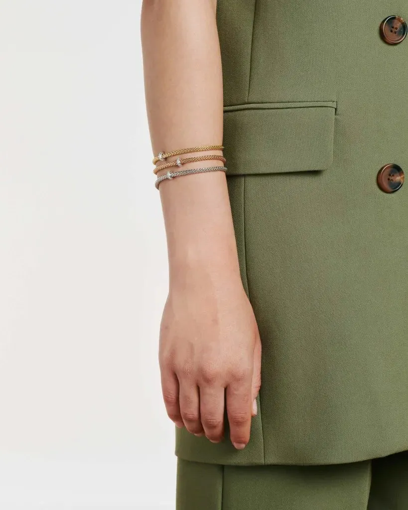 Prima Flex'It Bracelet With Diamonds, Small - 18ct Yellow Gold - 74508BX_BB_G_XBX_00S