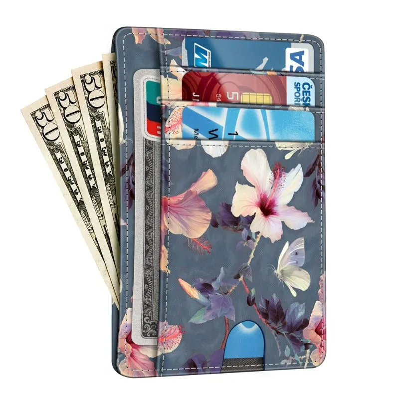 RFID Credit Card Holder Minimalist Card Cases & Money Organizers Front Pocket Wallet