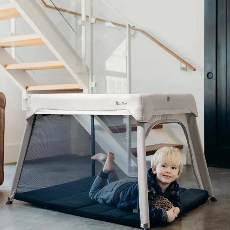 Silver Cross Slumber Travel Cot - Stone
