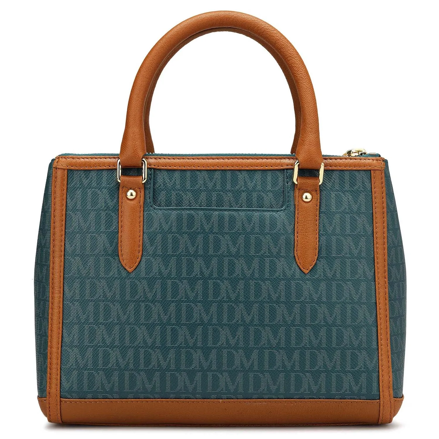 Small Monogram Leather Satchel - Octane