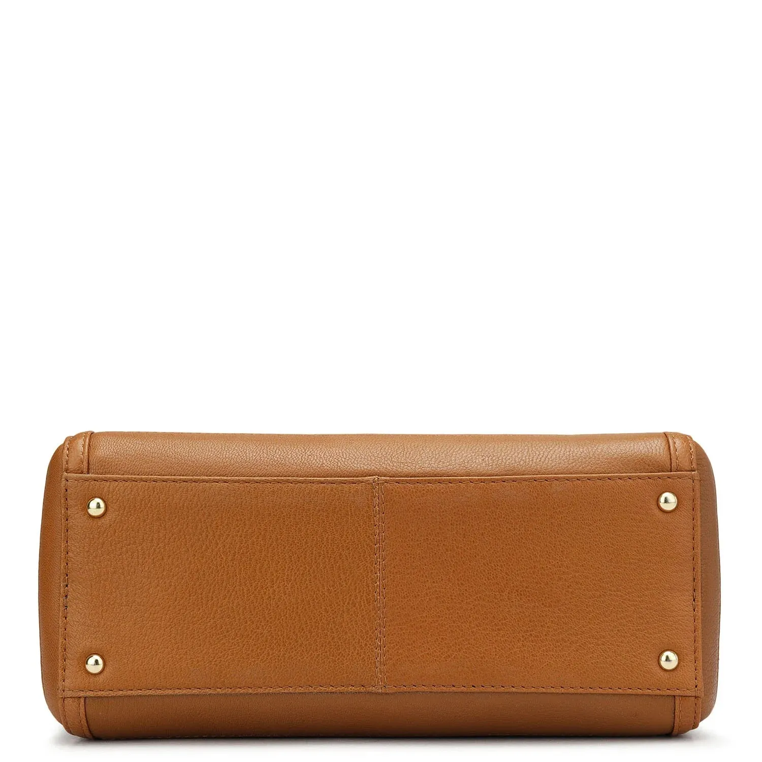 Small Monogram Leather Satchel - Octane