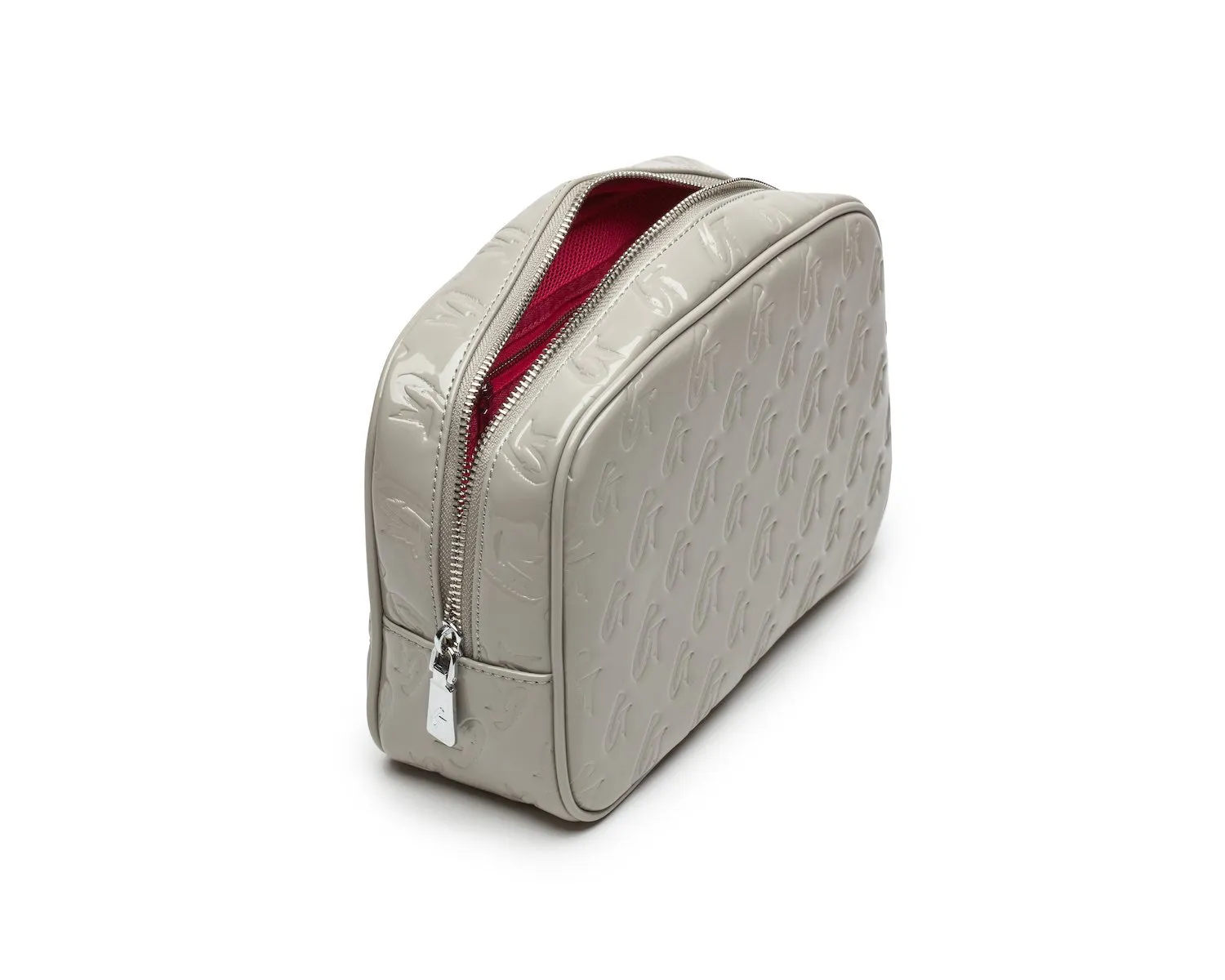 SMALL MONOGRAM TOILETRY BAG - MIRROR GRAY