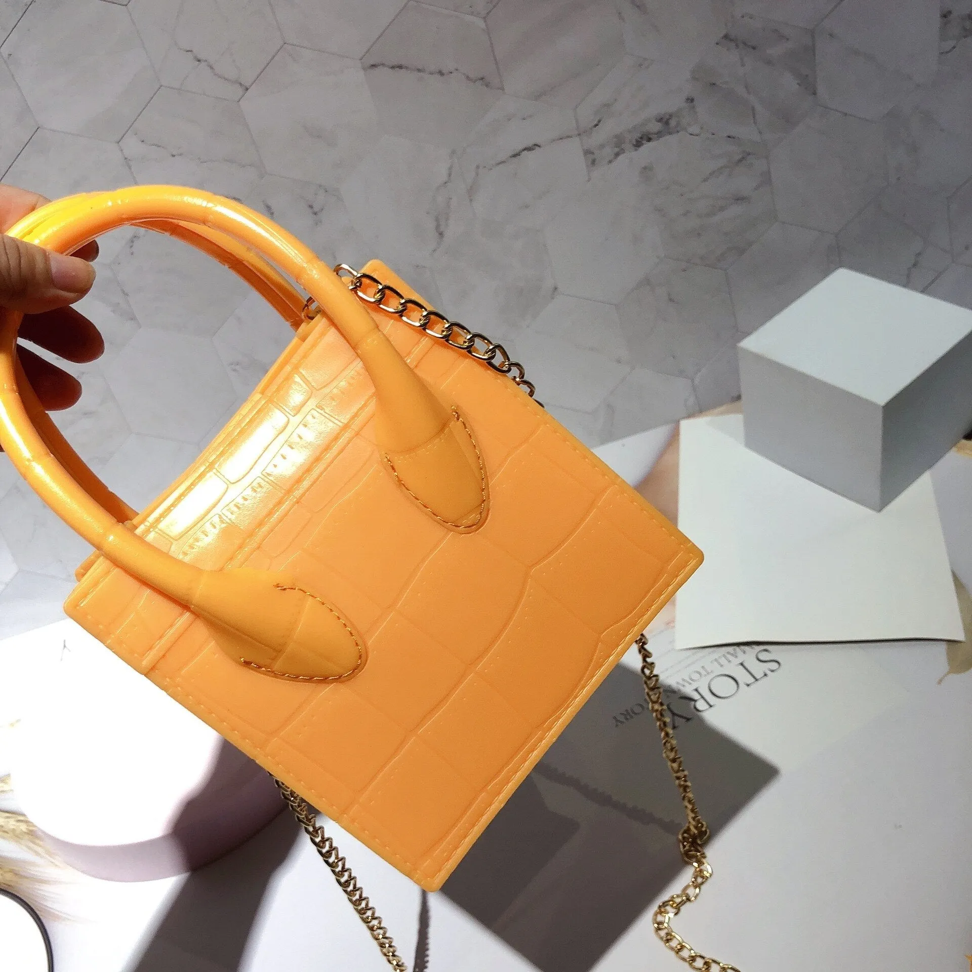 Summer Women's Purses and Handbags Mini Shoulder Bag Jelly PVC Crossdoby Messenger Bags for Women 2021 Luxury Cluth Tote Bag